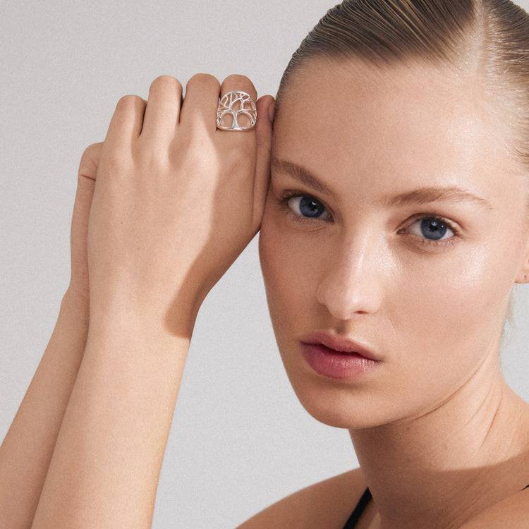 Pilgrim ALIA recycelter Ring versilbert Neueste Stile