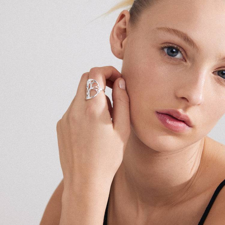 Pilgrim ALIA recycelter Ring versilbert Neueste Stile