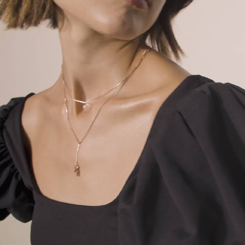 Pilgrim JOLENE recycelte Halskette, mit Roségold platt Kostenloser Versand international
