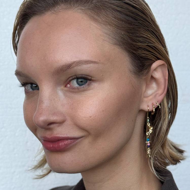 Pilgrim SELENE recycelter, einzelner Ohrring vergoldet Flash Sale
