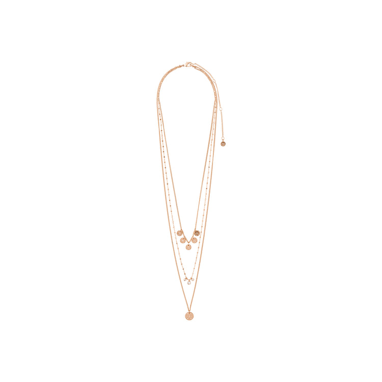 Pilgrim CAROL layered Halskette, 3 in einem mit roségold plattiert Top Angebot