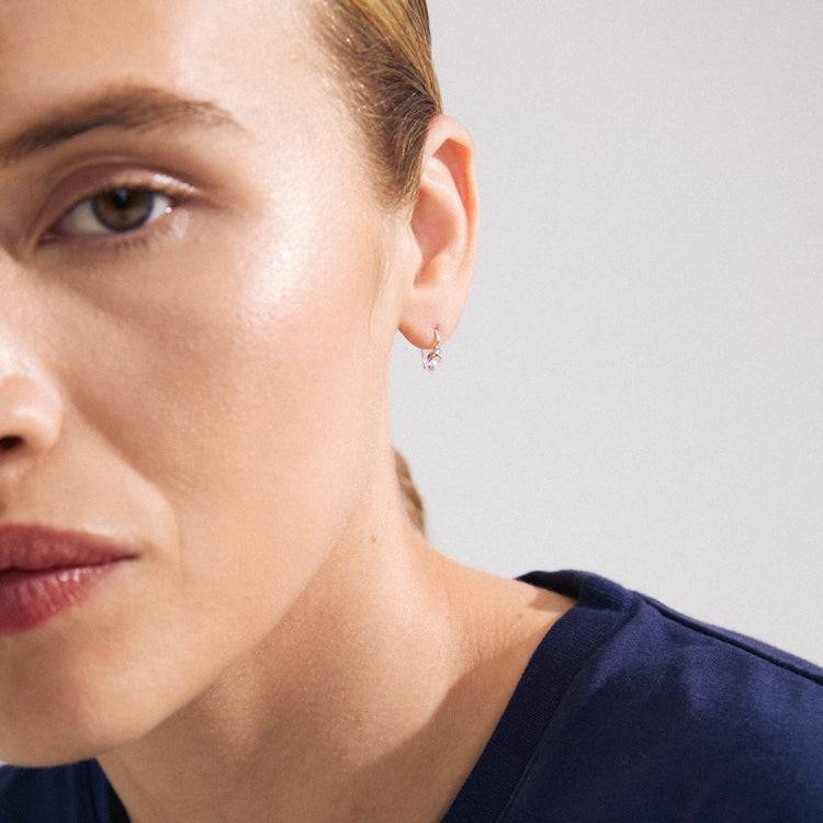Pilgrim KRISTINE recycelter, einzelner Ohrring versilbert Blitzverkäufe