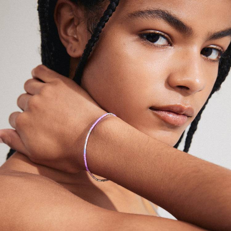 Pilgrim ALISON Armband, lila, versilbert Bis zu 60% Rabatt