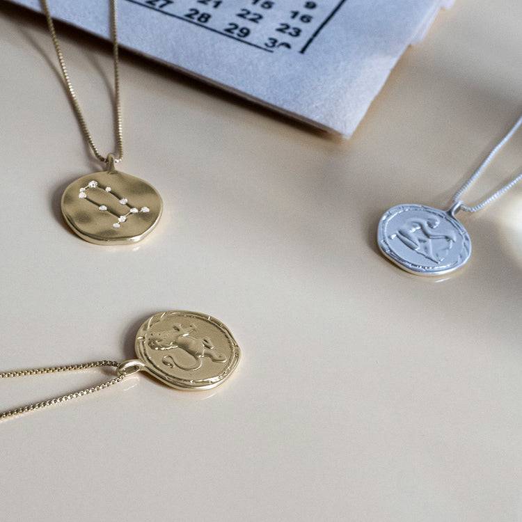 Pilgrim LÖWE recycelte Sternzeichen-Halskette, vergoldet Schlussverkauf
