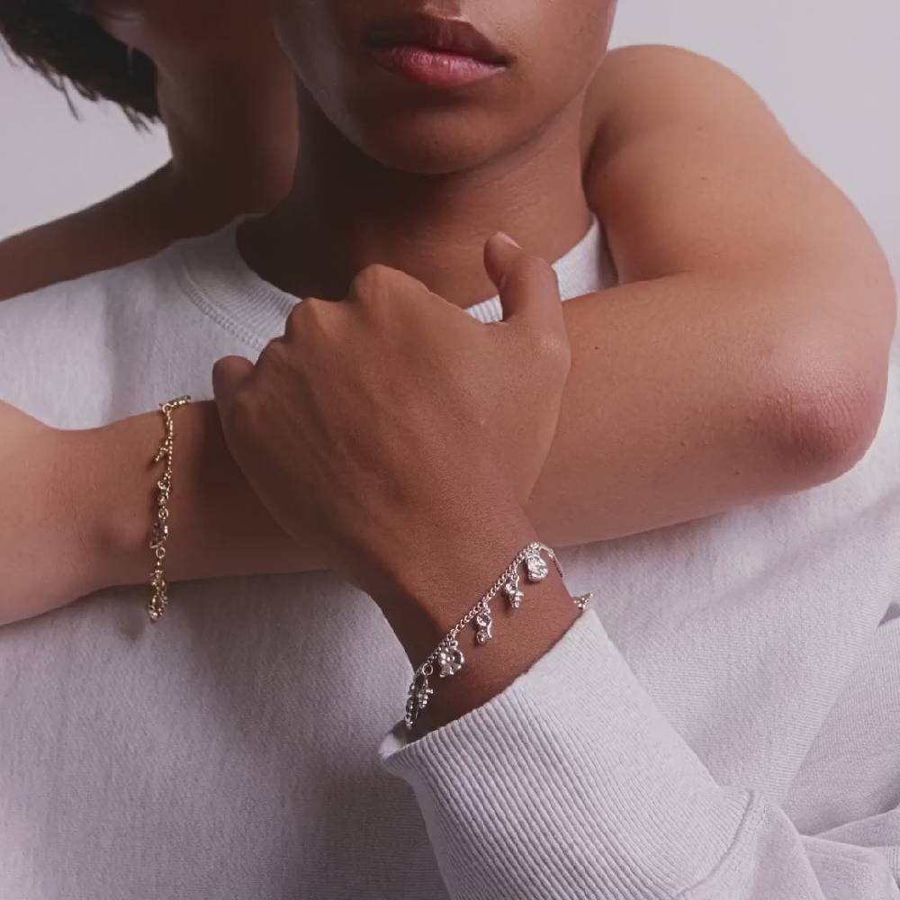 Pilgrim SEA recyceltes Armband, versilbert Online Shopping