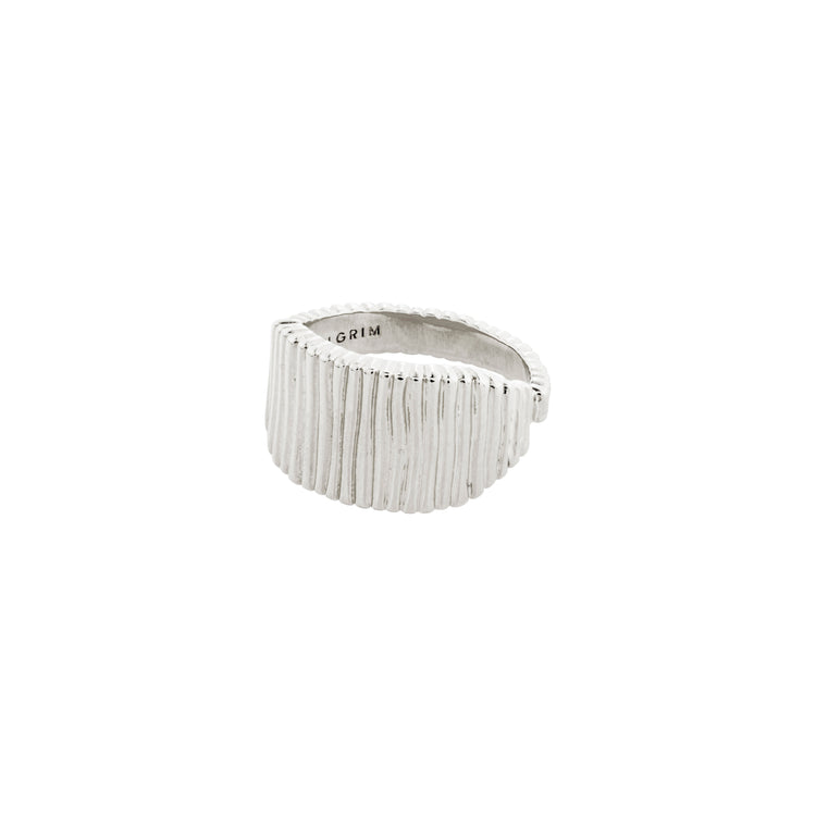 Pilgrim JEMMA Ring mit viereckigem Siegel, versilbert Hotsell