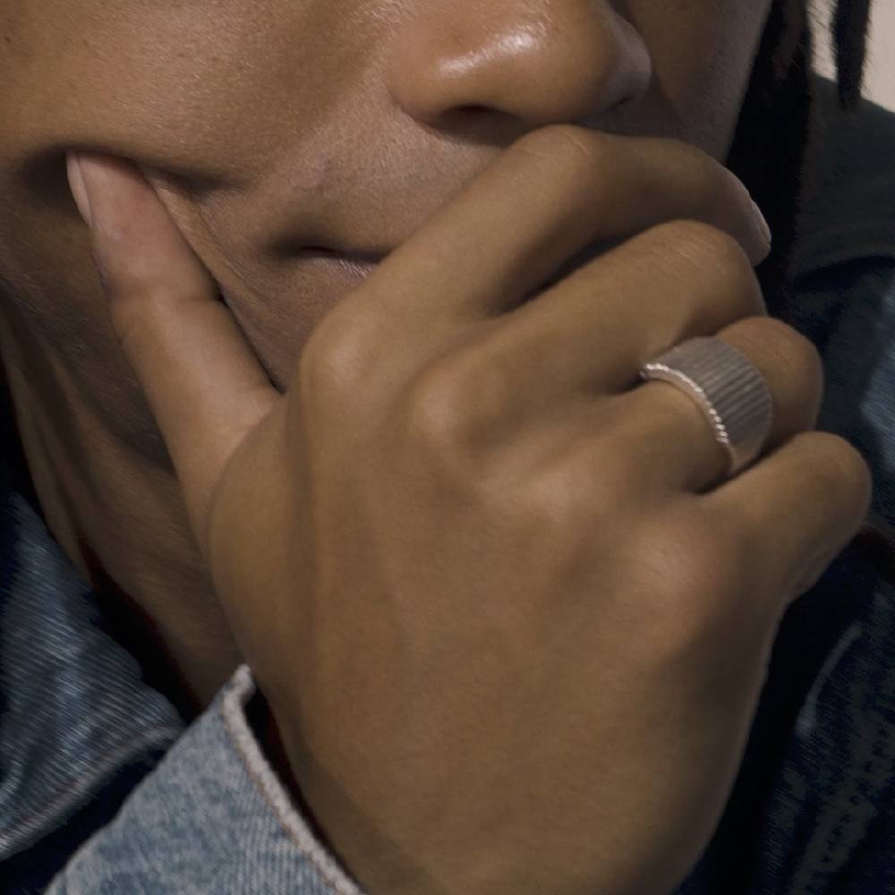 Pilgrim JEMMA Ring mit viereckigem Siegel, versilbert Hotsell