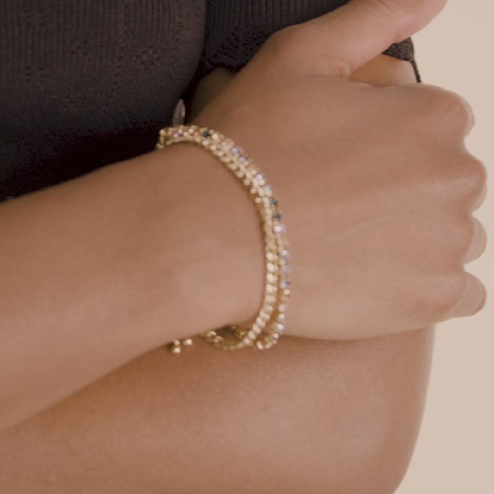 Pilgrim REIGN Armband, 2-in-1-Set, vergoldet Blitzverkäufe