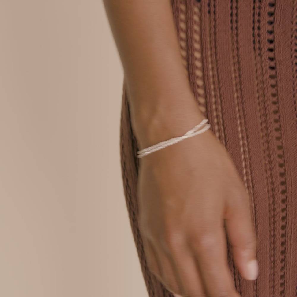 Pilgrim ROWAN Kristallarmband, 2-in-1, versilbert Online Outlet