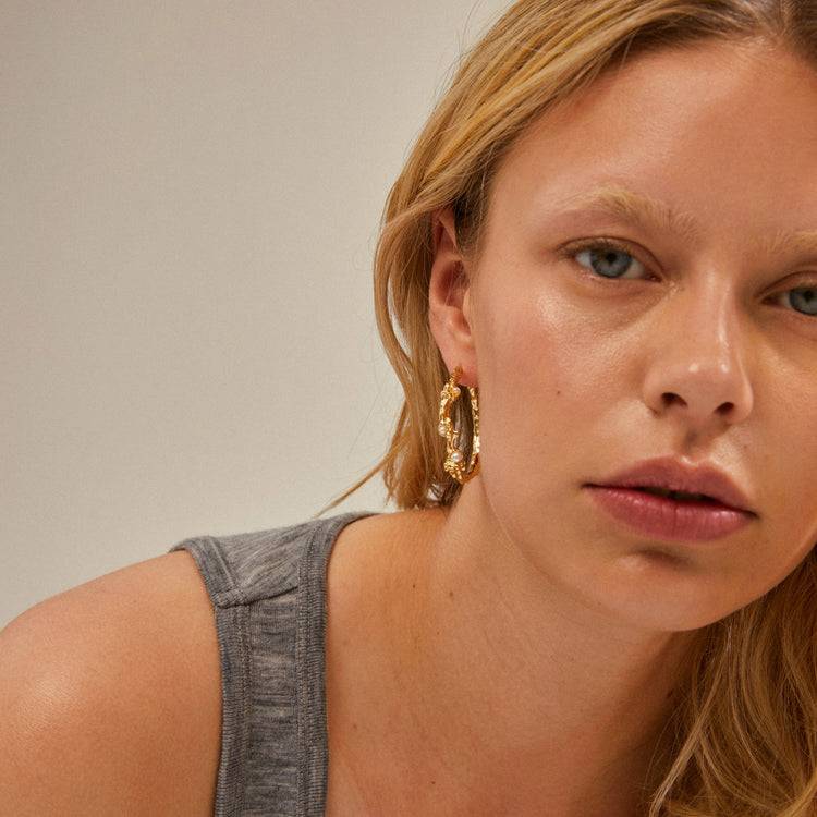 Pilgrim RAELYNN recycelte Hoops vergoldet Blitzangebot