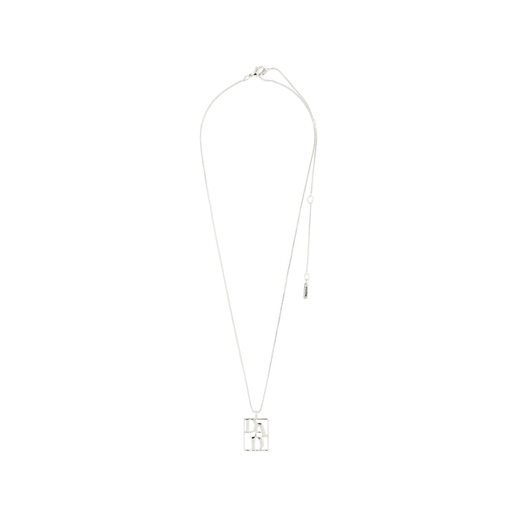 Pilgrim LOVE TAG, recycelte DAD Halskette versilbert Super Sparpreis