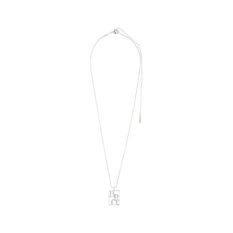 Pilgrim LOVE TAG, recycelte BRO Halskette versilbert Wochenangebot