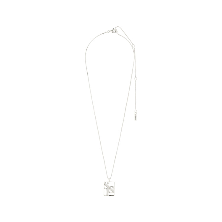 Pilgrim LOVE TAG, recycelte SIS Halskette versilbert Begrenzte Freigabe