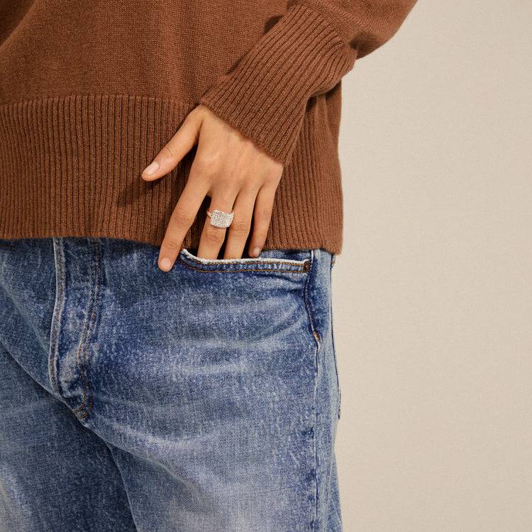 Pilgrim ASPEN recycelte Kristall Ring versilbert Bis zu 55% Rabatt