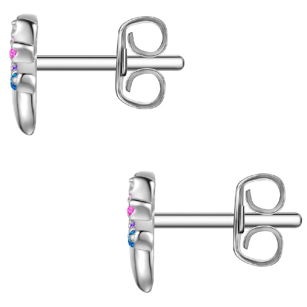 Rafaela Donata Ohrstecker Sterling Silber Zirkonia multicolor Saisonale Angebote