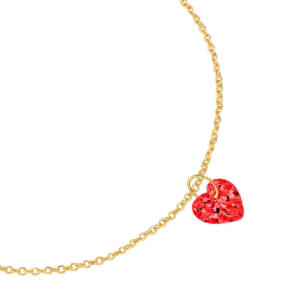 Rafaela Donata Armband Sterling Silber gelbgold Zirkonia rot Bis zu 50% Rabatt