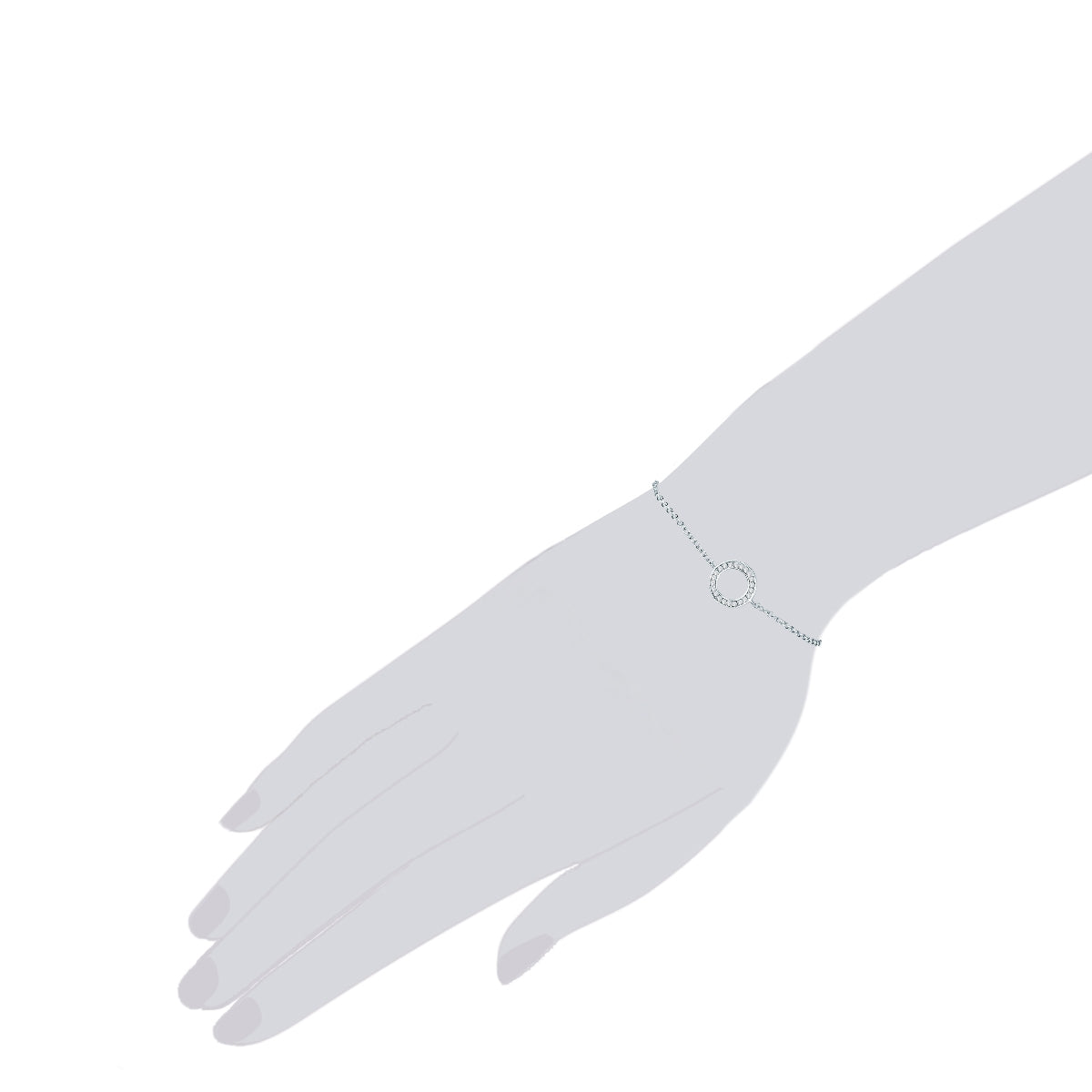 Rafaela Donata Armband Sterling Silber verziert mit Kristallen von Swarovski® weiß Nur für heute