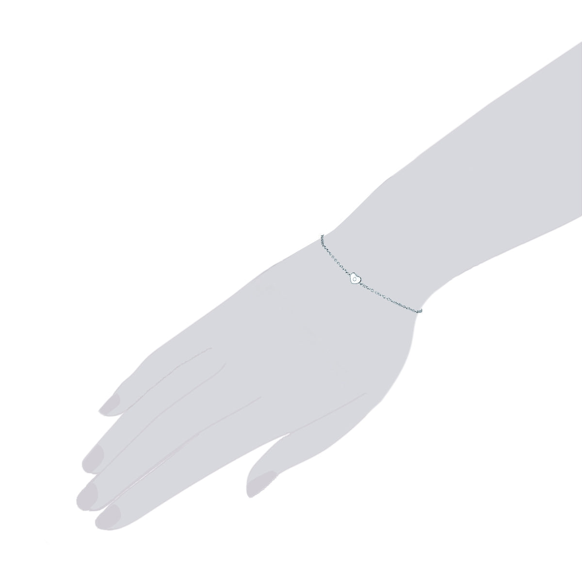 Rafaela Donata Armband Sterling Silber Zirkonia weiß Nur noch ein Tag übrig