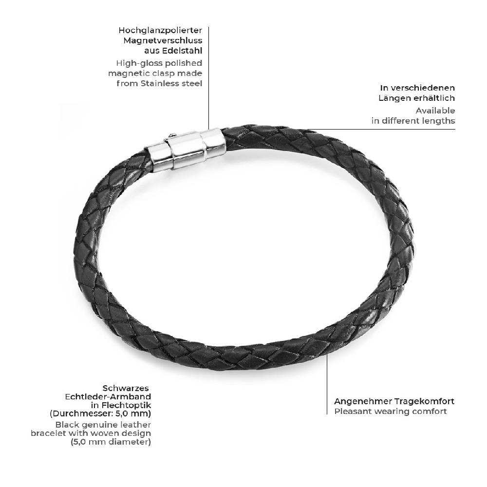 Rafaela Donata Armband schwarz Speichern exportieren