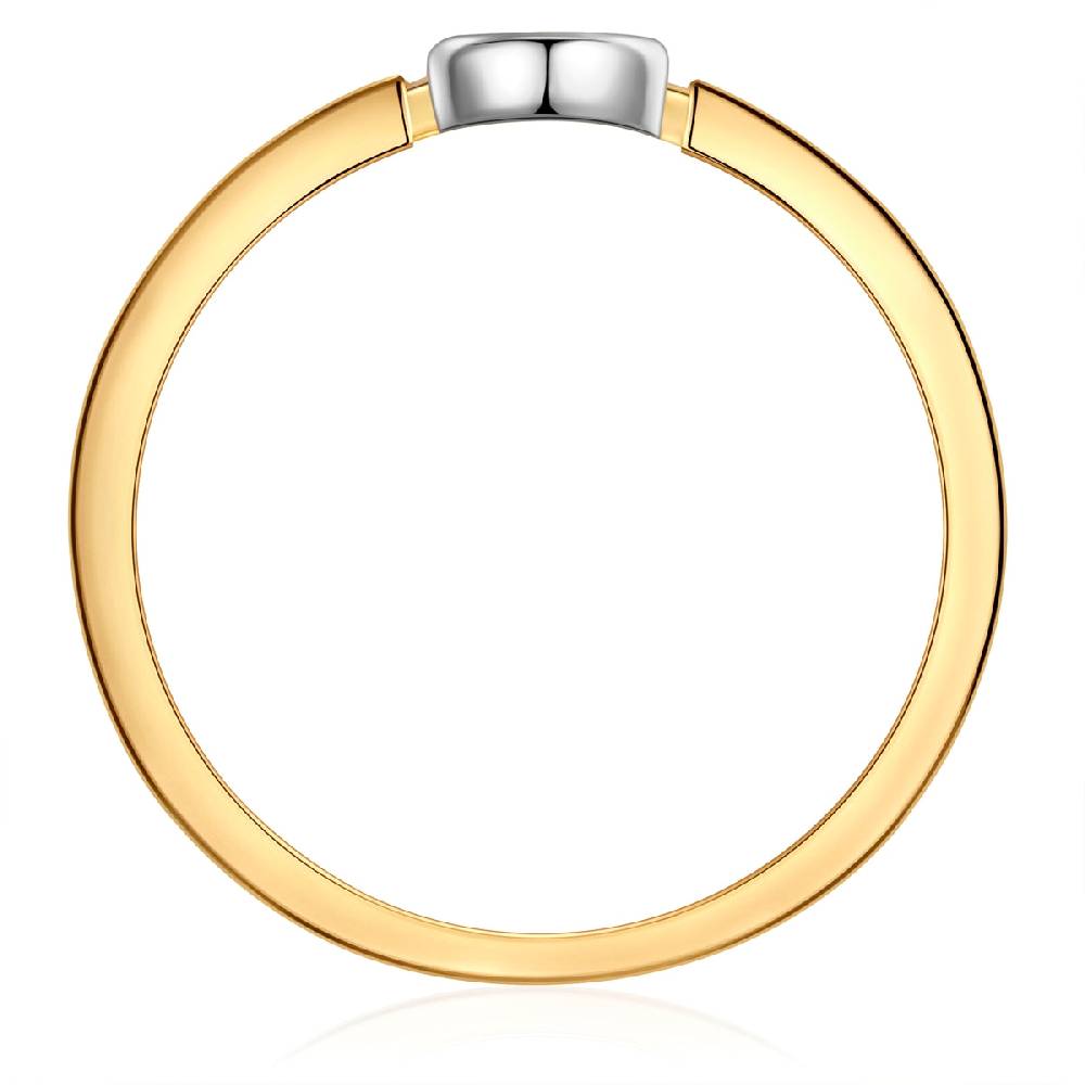 Rafaela Donata Ring Sterling Silber bicolor Zirkonia weiß Bis zu 50% Rabatt