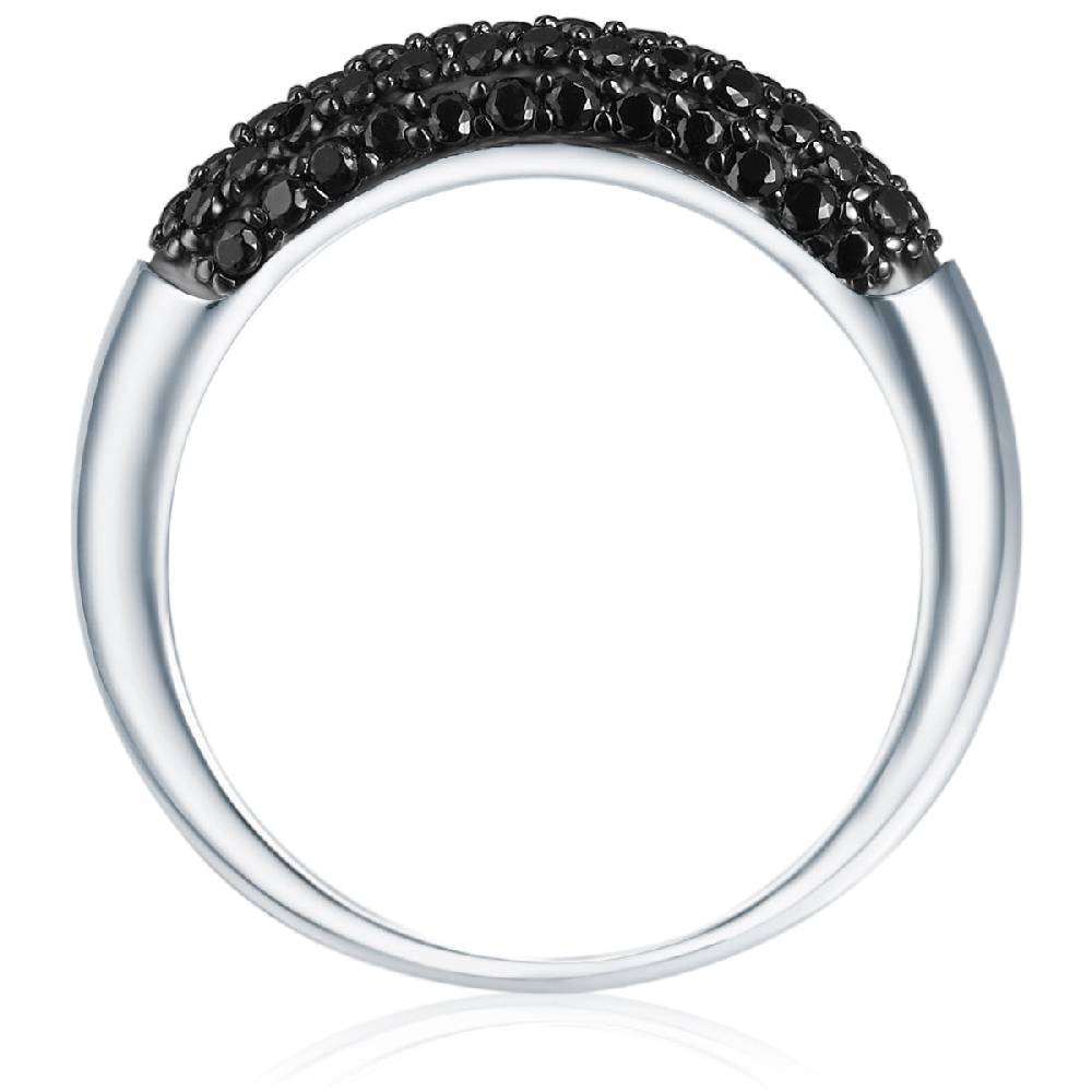 Rafaela Donata Ring Sterling Silber Zirkonia schwarz Sonderangebot der Fabrik