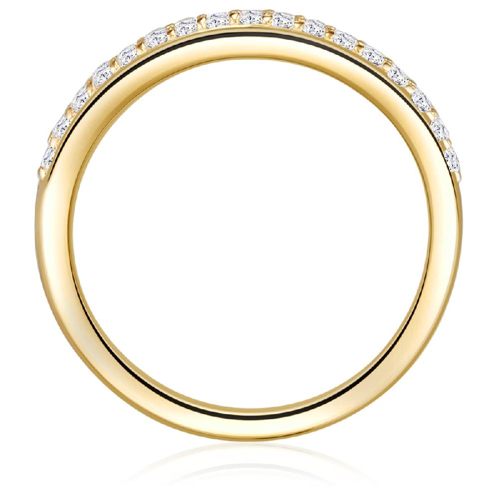 Rafaela Donata Ring Sterling Silber gelbgold Zirkonia weiß Vierteljährliche Förderung