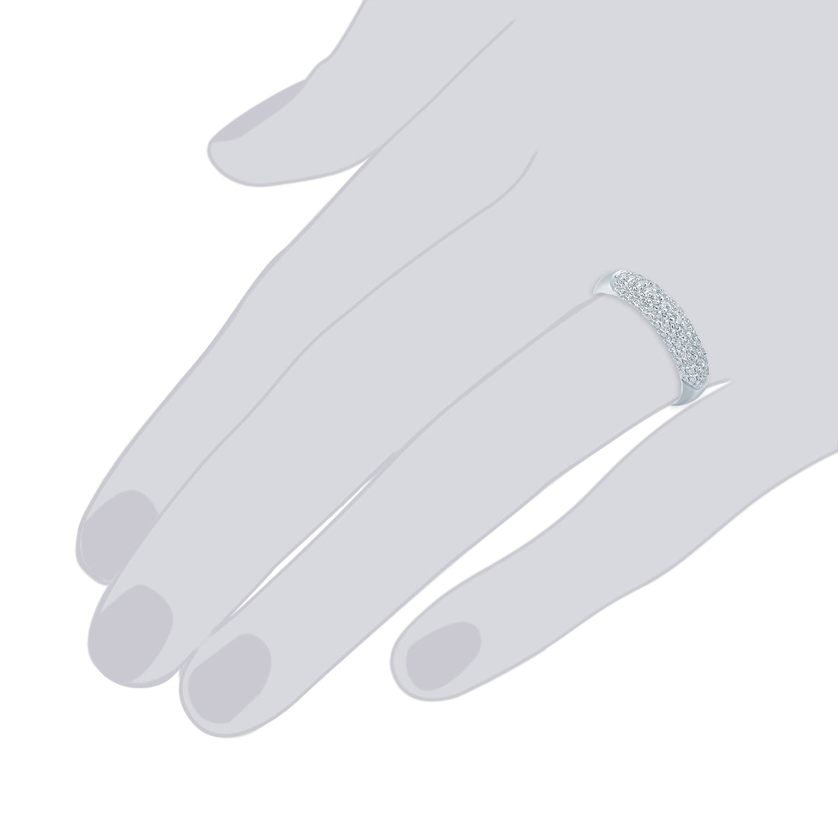 Rafaela Donata Ring Sterling Silber Zirkonia weiß Nur noch ein Tag übrig