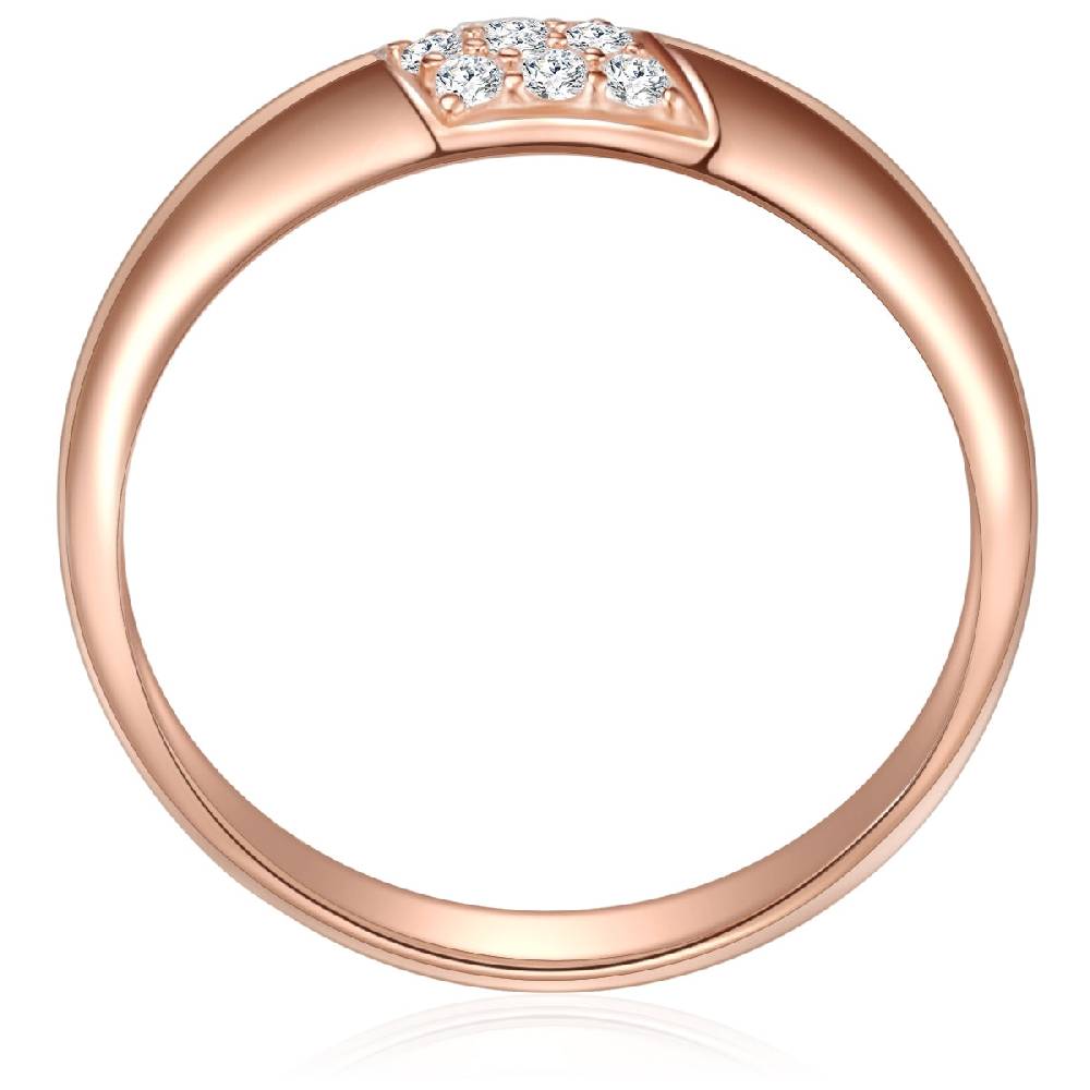 Rafaela Donata Ring Sterling Silber roségold Zirkonia weiß Riesige Rabatte