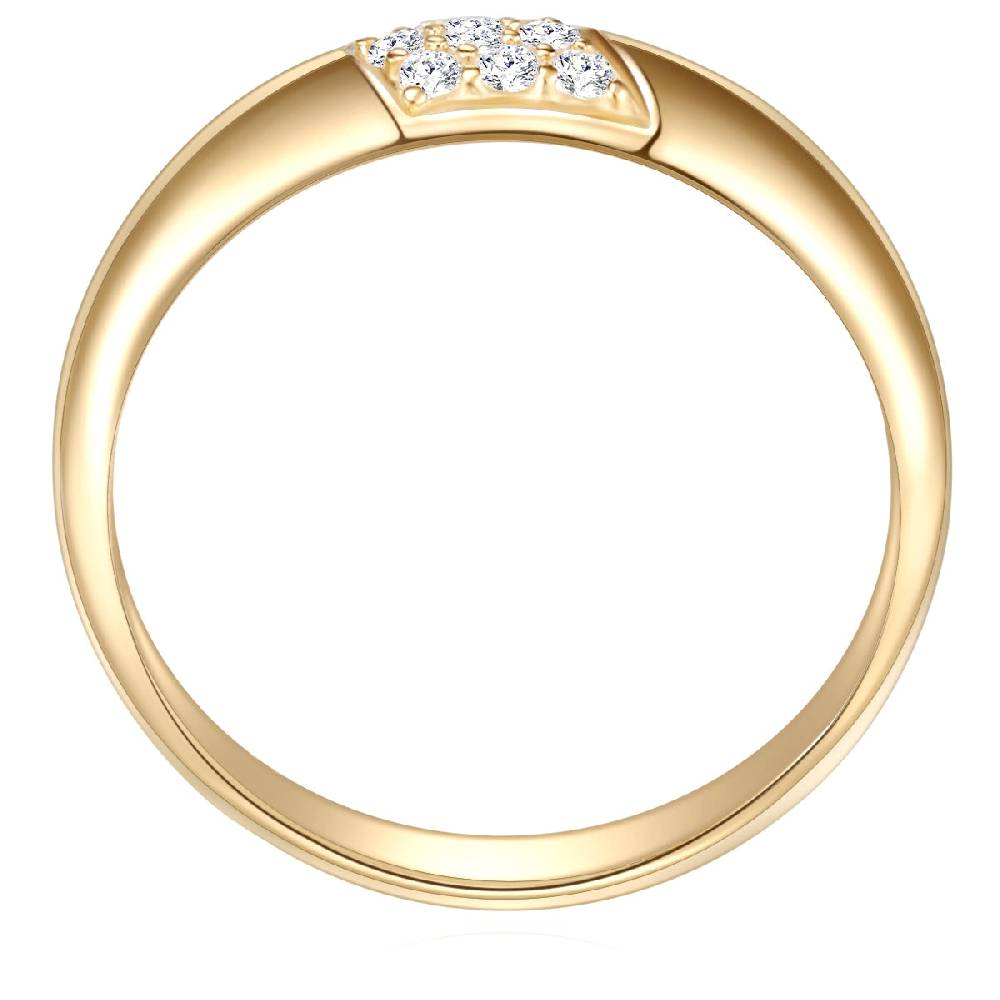 Rafaela Donata Ring Sterling Silber gelbgold Zirkonia weiß Fabrikladen