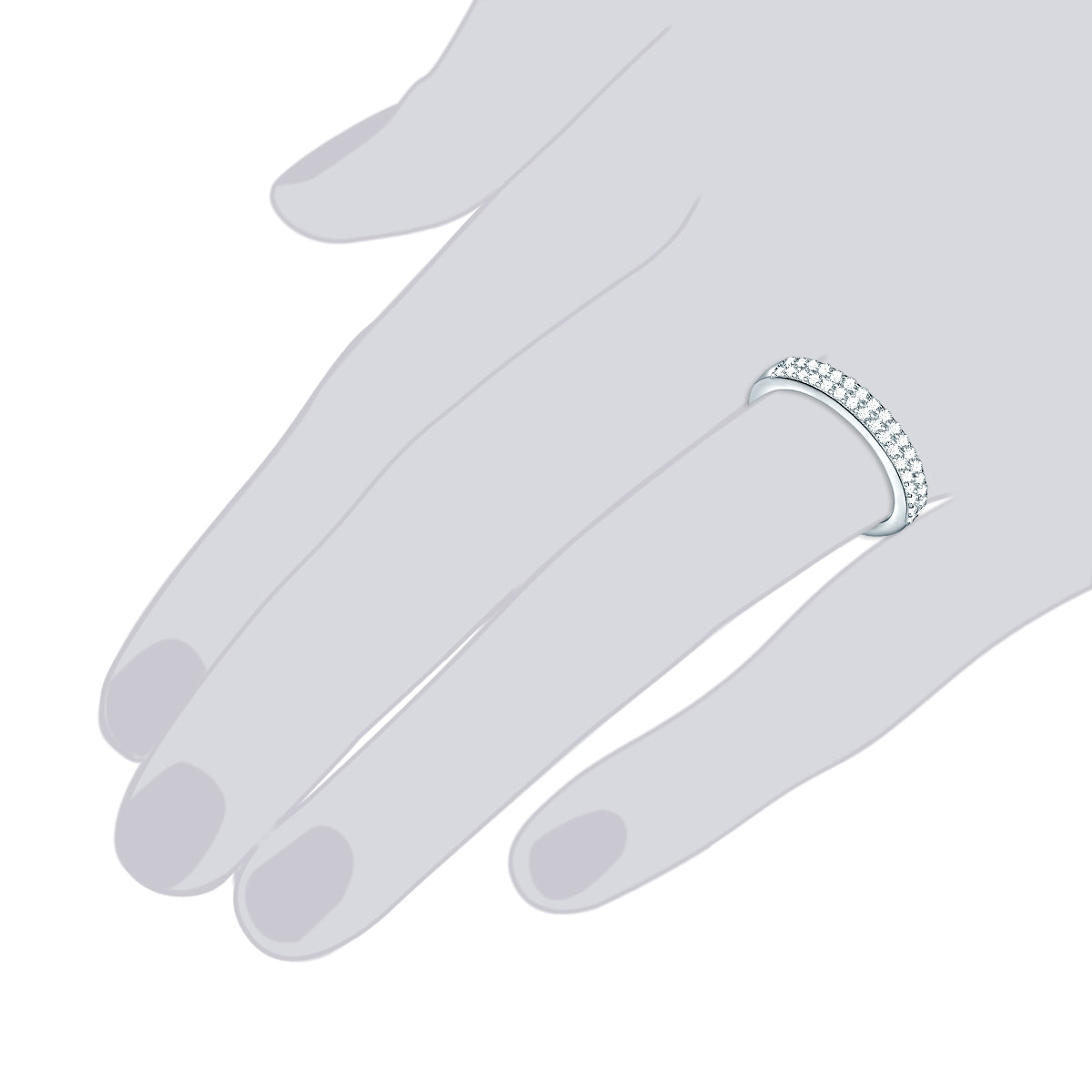 Rafaela Donata Ring Sterling Silber Zirkonia weiß Begrenzt auf 3 Tage