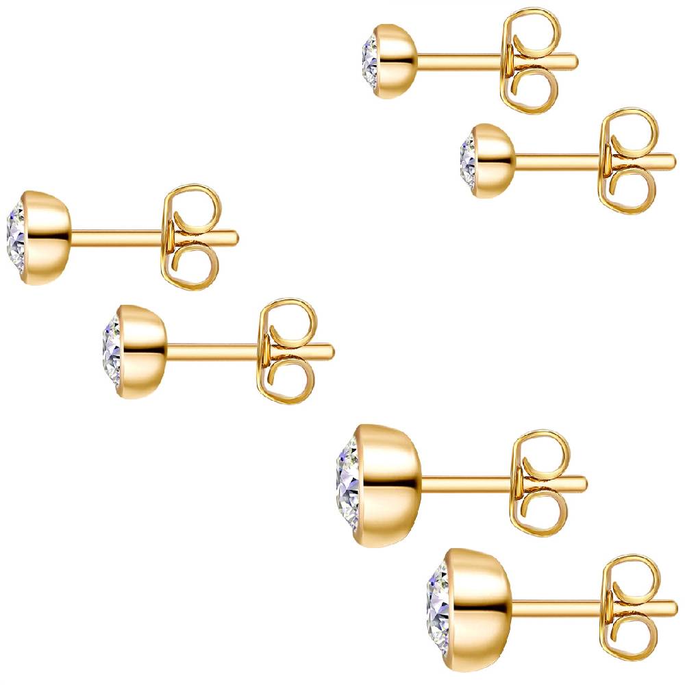Rafaela Donata 3er Set Ohrstecker Sterling Silber verziert mit Kristallen von Swarovski® weiß Speichern exportieren