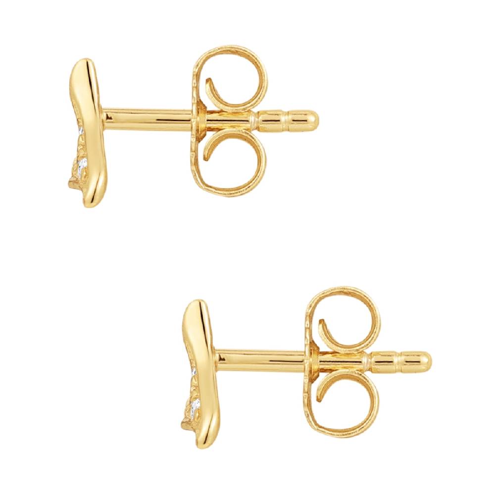 Rafaela Donata Ohrstecker Sterling Silber gelbgold Zirkonia weiß Online