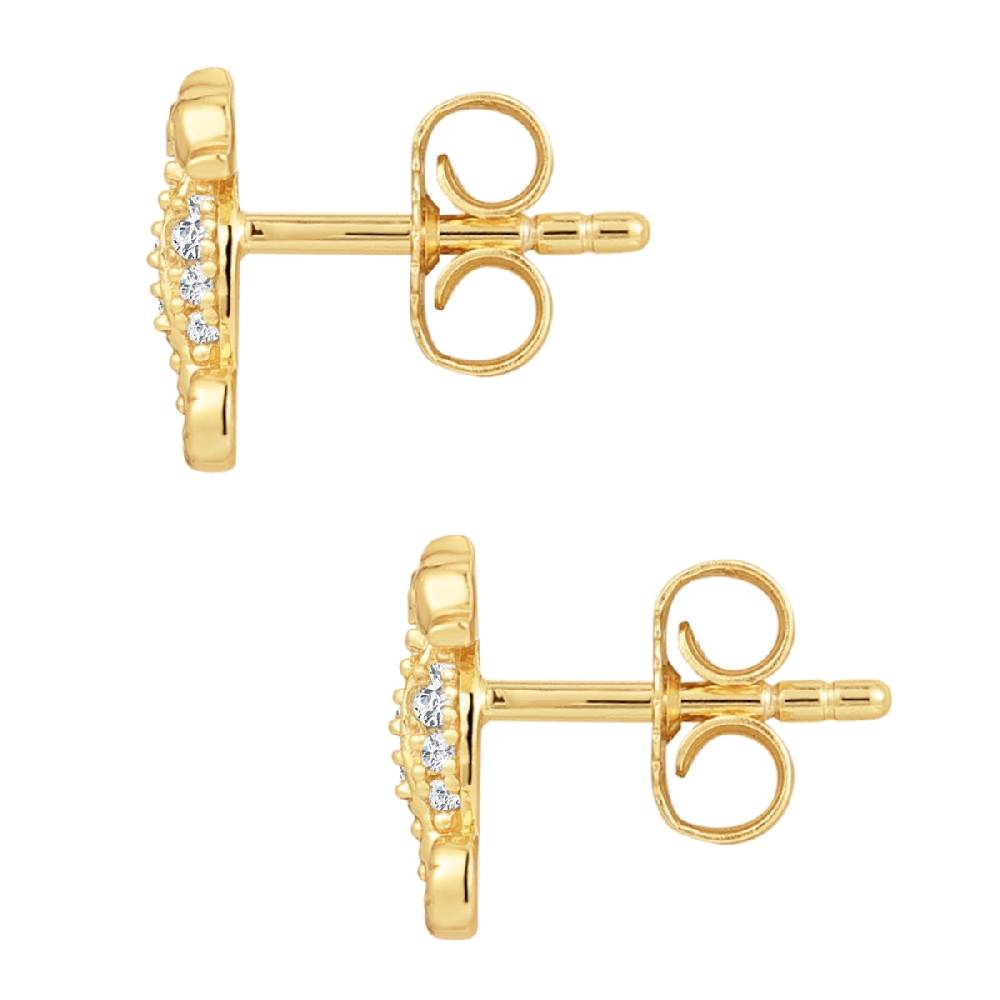 Rafaela Donata Ohrstecker Sterling Silber gelbgold Zirkonia weiß Outlet
