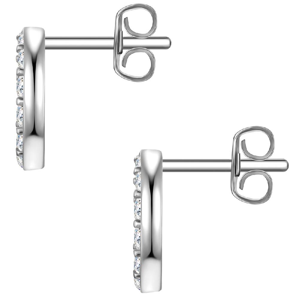 Rafaela Donata Ohrstecker Sterling Silber Zirkonia weiß Kostenloser Versand