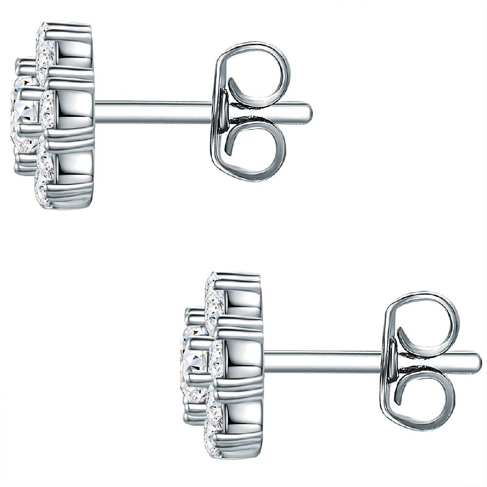 Rafaela Donata Ohrstecker Sterling Silber verziert mit Kristallen von Swarovski® weiß Online Shopping