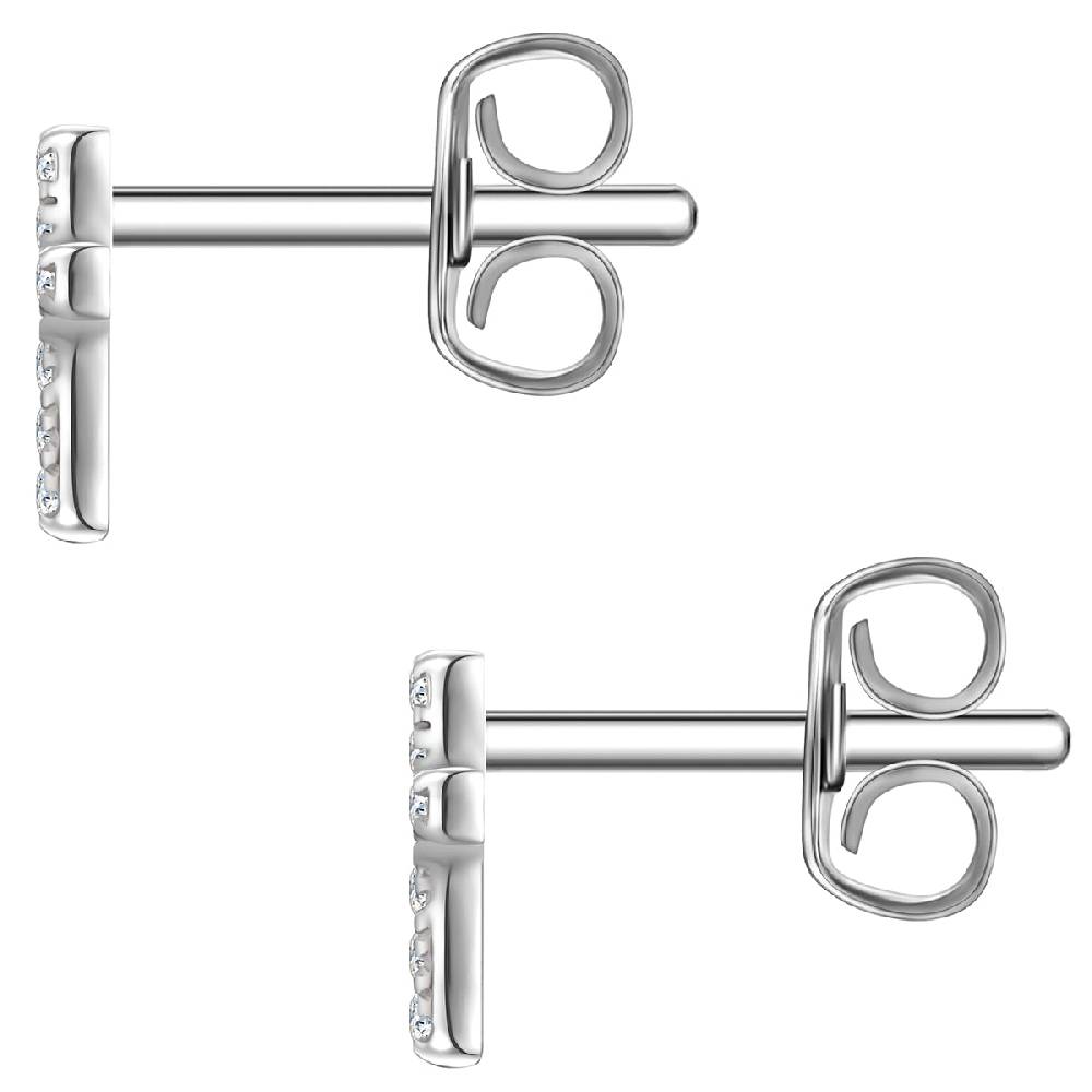 Rafaela Donata Ohrstecker Sterling Silber Zirkonia weiß Neueste Mode