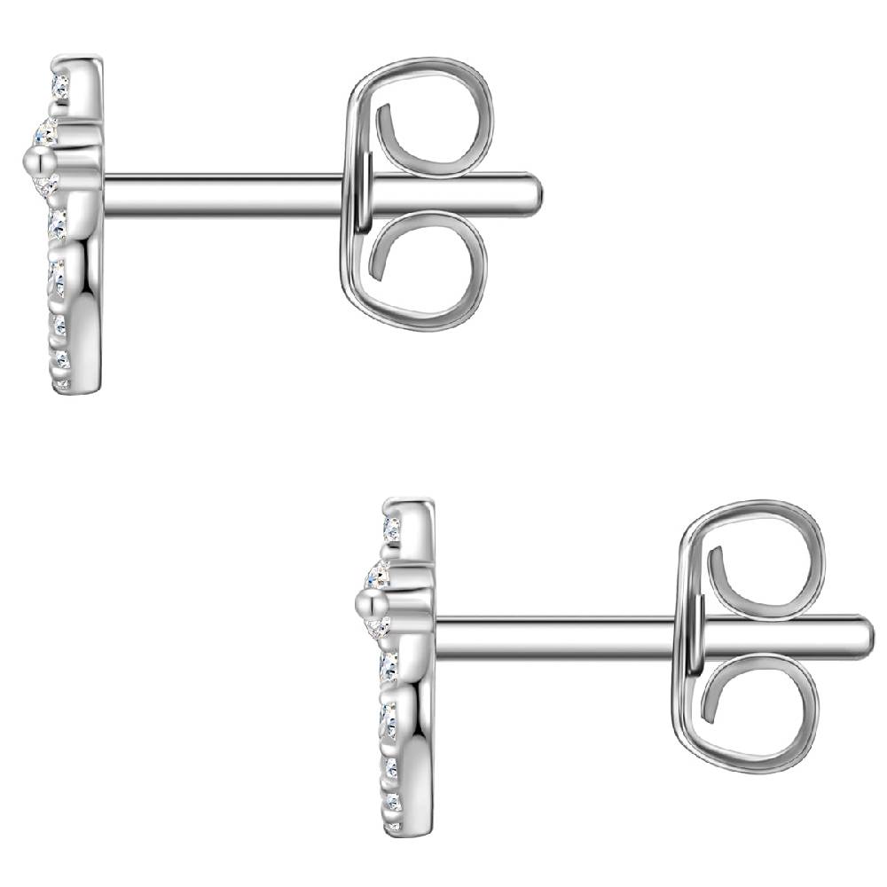 Rafaela Donata Ohrstecker Sterling Silber Zirkonia weiß Online Outlet