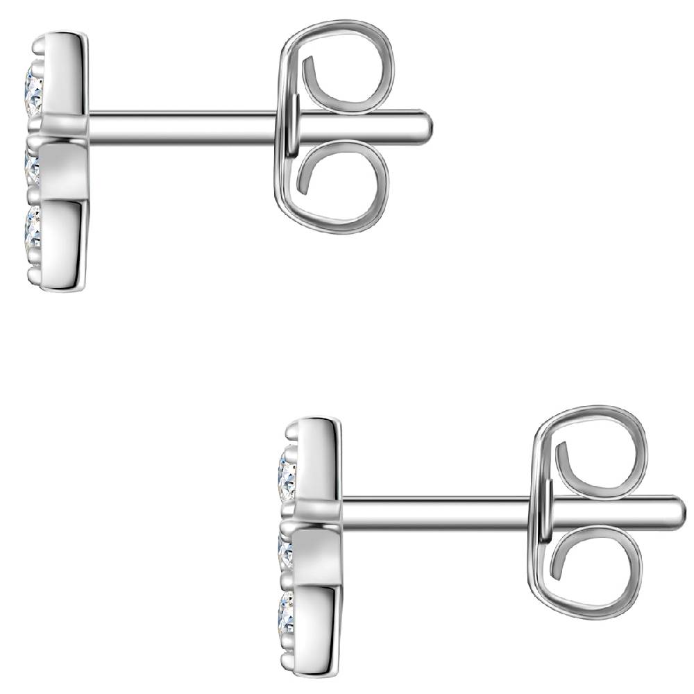 Rafaela Donata Ohrstecker Sterling Silber Zirkonia weiß Exklusive Angebote