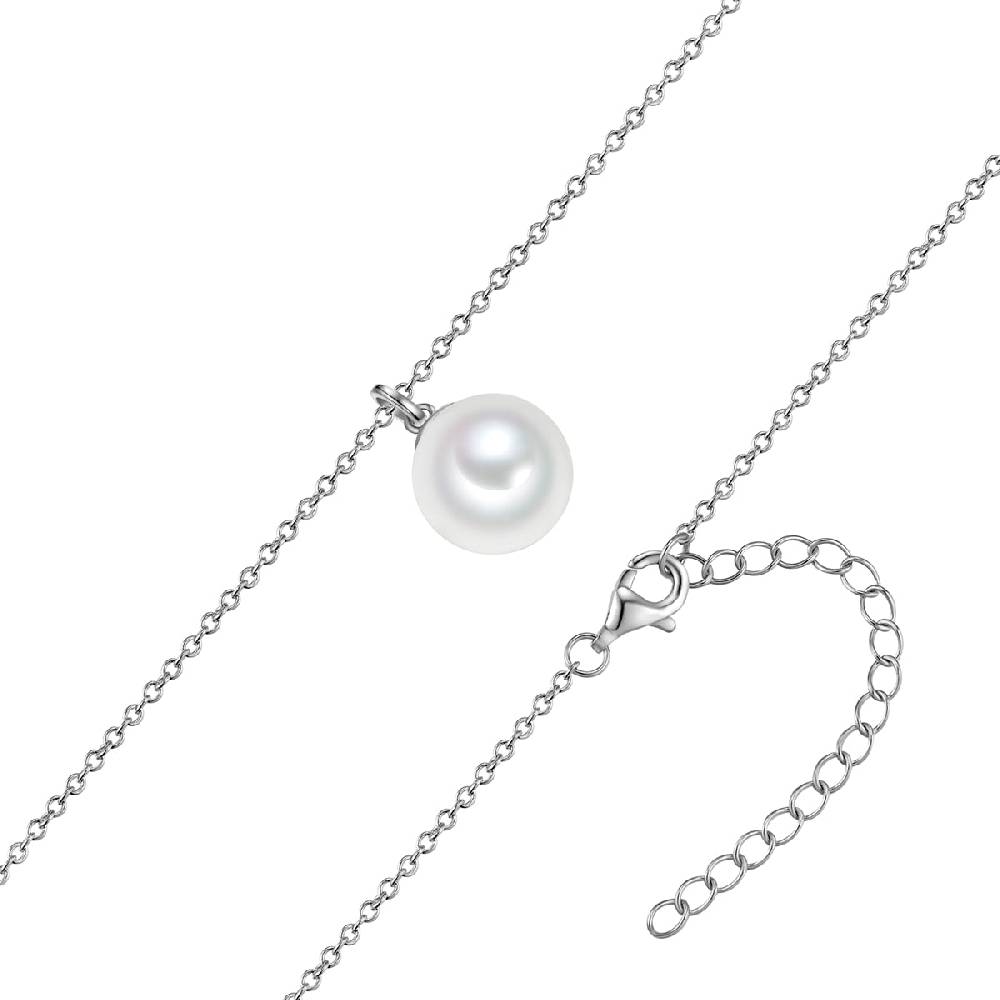 Rafaela Donata Kette mit Anhänger Sterling Silber Muschelkernperle weiß Neueste Stile