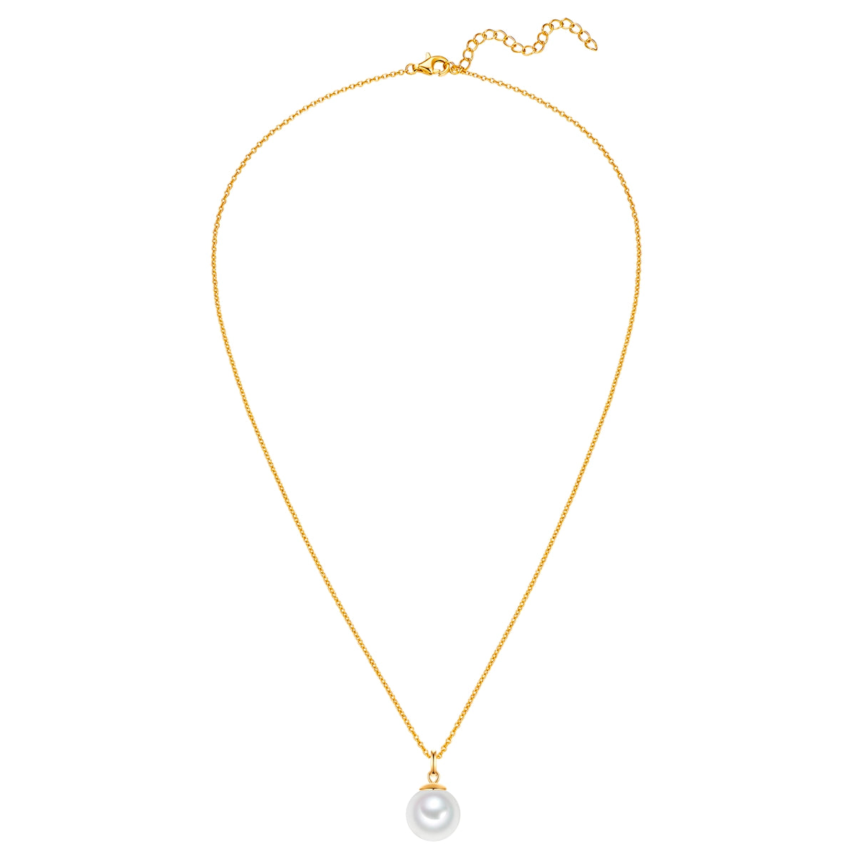 Rafaela Donata Kette mit Anhänger Sterling Silber gelbgold Muschelkernperle weiß Letzte 2 Tage