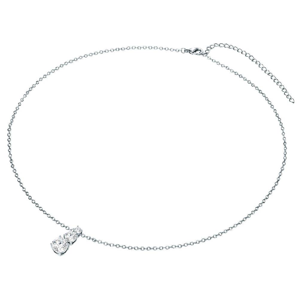 Rafaela Donata Kette mit Anhänger Sterling Silber verziert mit Kristallen von Swarovski® weiß Sonderangebot der Fabrik