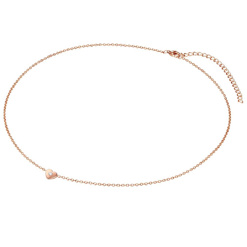 Rafaela Donata Kette mit Anhänger Sterling Silber roségold Zirkonia weiß Kostenloser Versand international