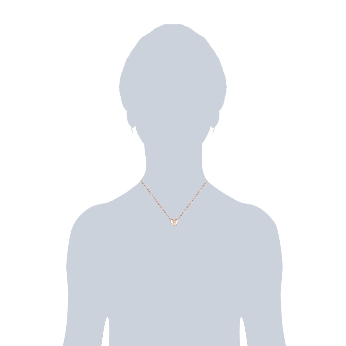 Rafaela Donata Kette mit Anhänger Sterling Silber roségold Zirkonia weiß Kostenloser Versand international