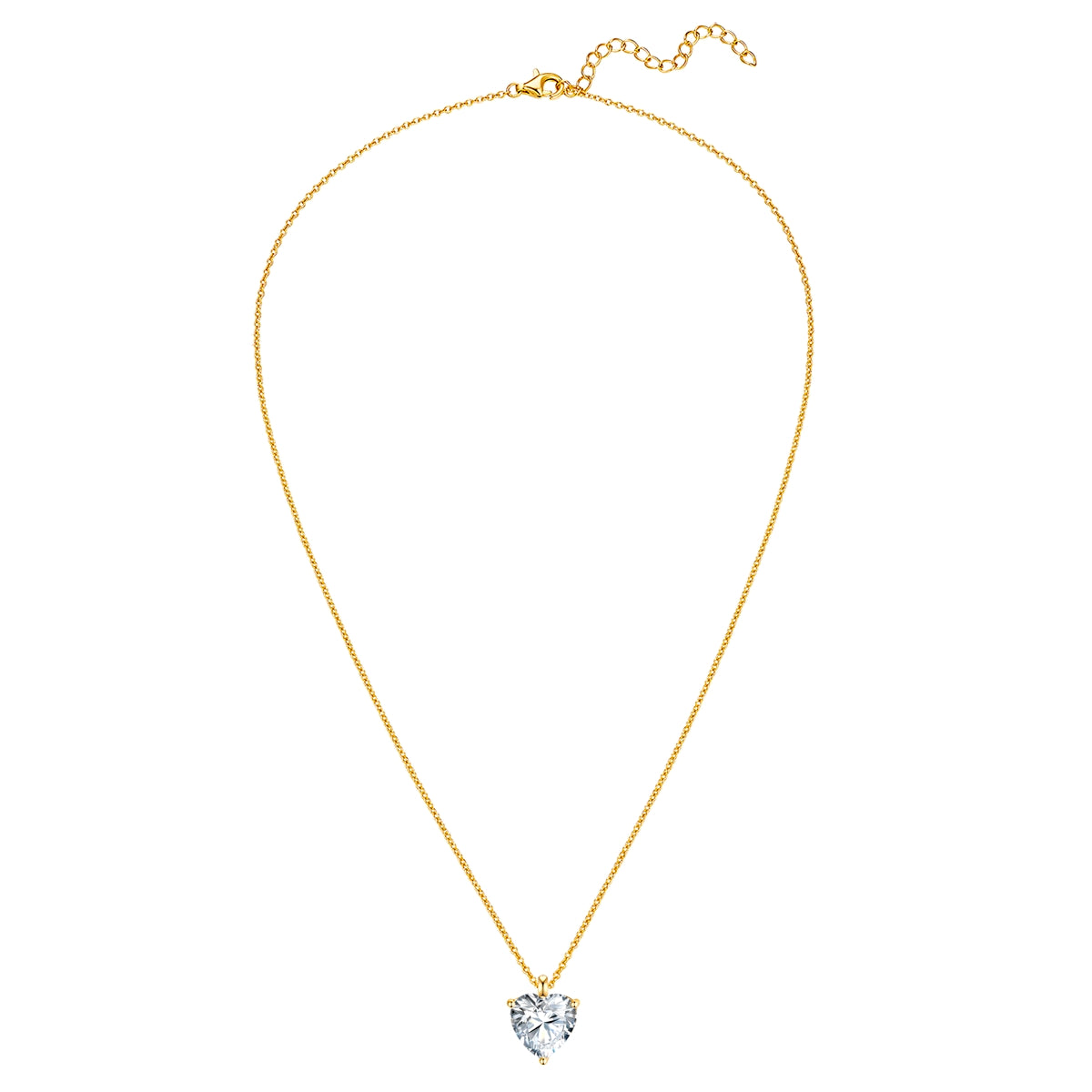 Rafaela Donata Kette mit Anhänger Sterling Silber gelbgold Zirkonia weiß Online