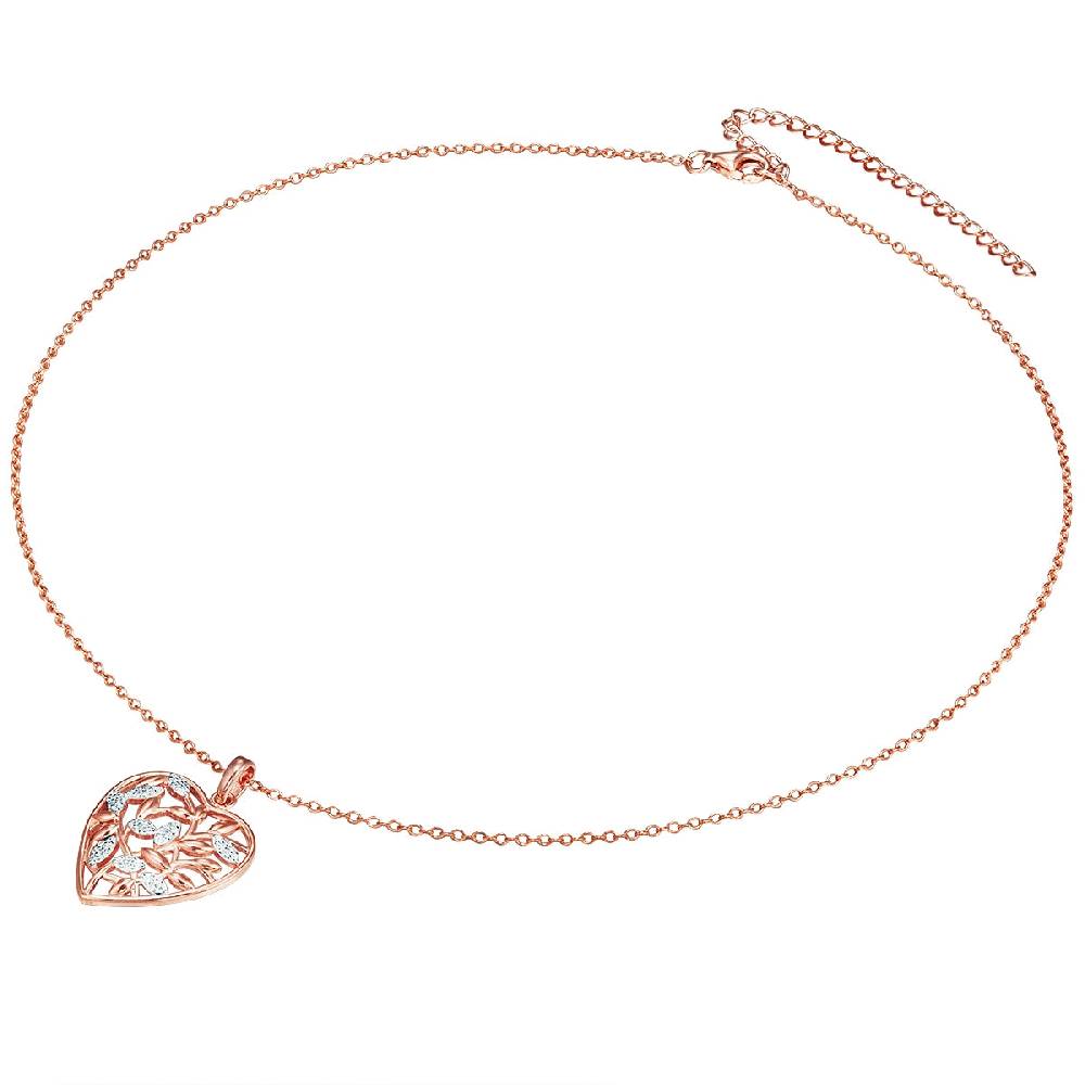 Rafaela Donata Kette mit Anhänger Sterling Silber roségold Zirkonia weiß Black Friday