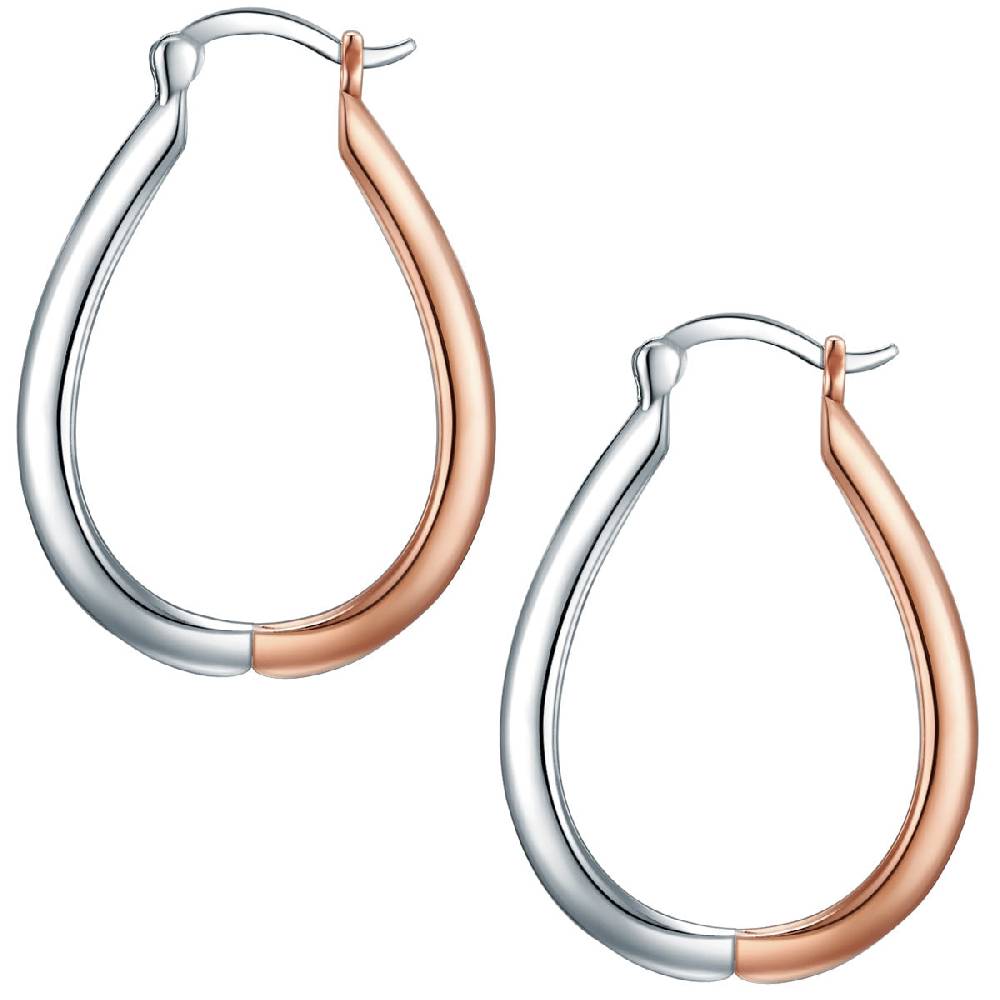 Rafaela Donata Creolen Sterling Silber bi-Color Wochenangebot