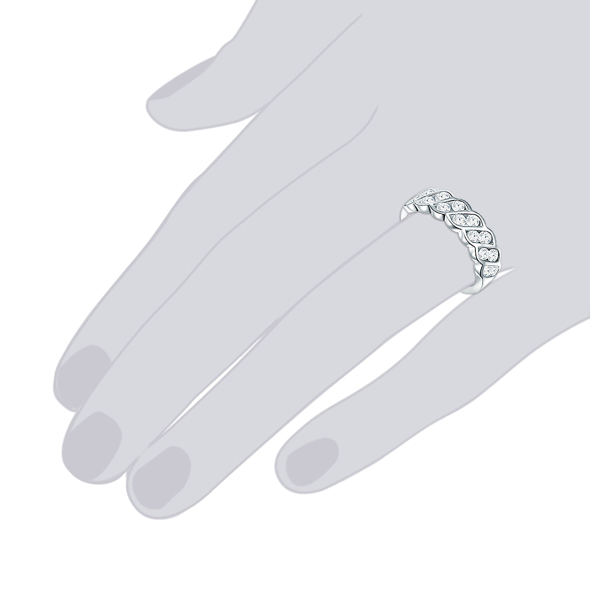 Rafaela Donata Ring Sterling Silber Zirkonia weiß Rabatte dieses Monats