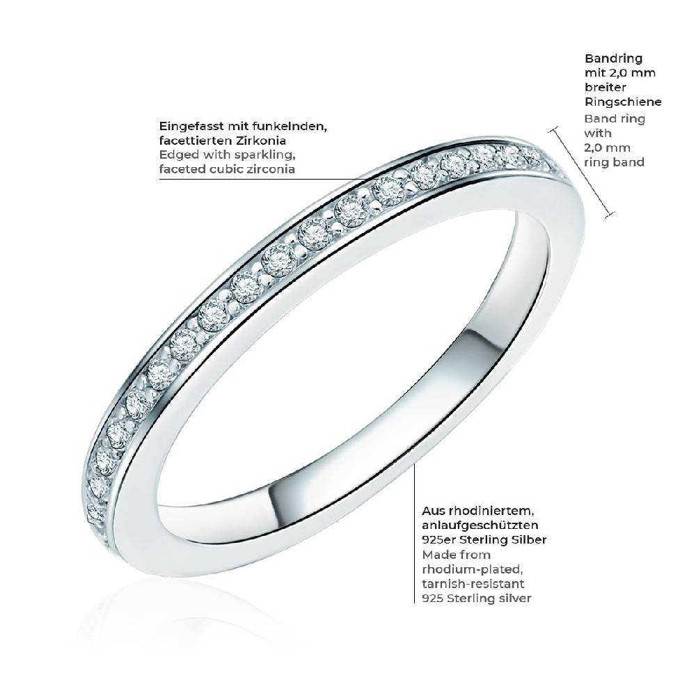 Rafaela Donata Ring Sterling Silber Zirkonia weiß im Angebot