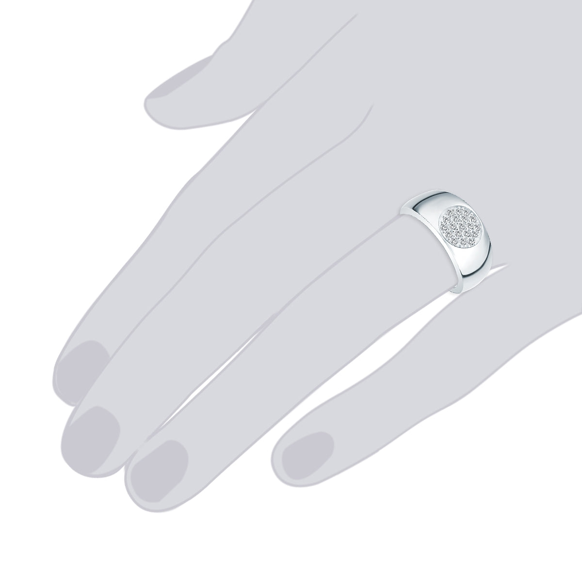Rafaela Donata Ring Sterling Silber Zirkonia weiß Fabrik Onlineshop