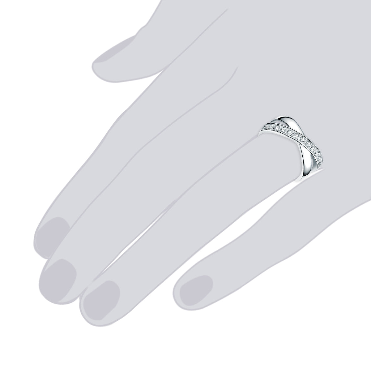 Rafaela Donata Ring Sterling Silber Zirkonia weiß Günstig kaufen